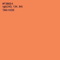 #F38654 - Tan Hide Color Image